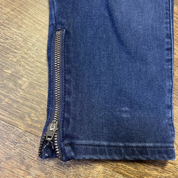 CLEARANCE Betabrand Crop Skinny Jeans Stretch‎ Womens Small Dark Denim Ankle Zip - Picture 6 of 10